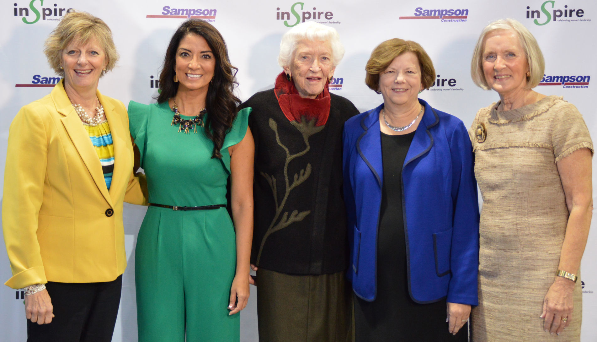 Ava Thomas with past Woman of Year winners